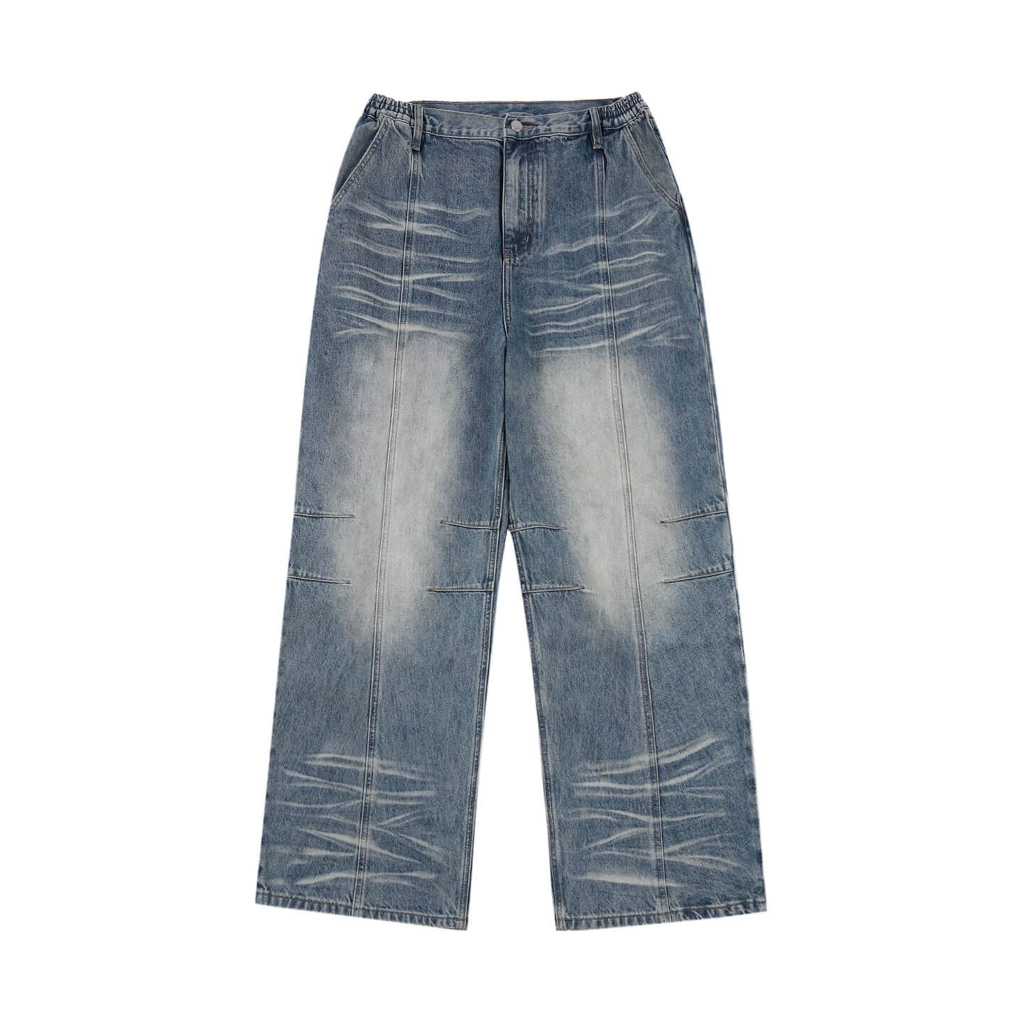 1807 Heavy Washed Whisker Center Stitch Jeans