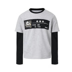 Night Lab Kiss Me Playlist Patch Layered Waffle Sleeve Tee