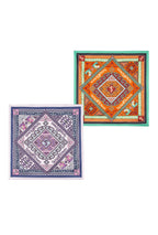 Small Town Kid Geometric Pattern Square Scarf