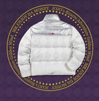 MEDM × JOJO Color Block Diamond Plaid Down Jacket