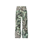 S45 Leopard Camouflage Print Cargo Pants
