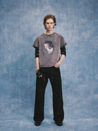 SOD Co. Artwork Print Distressed Washed Tee
