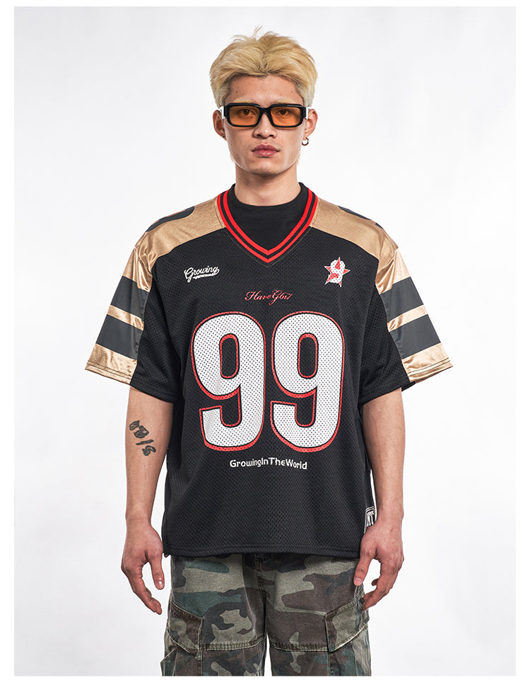 F3F Select Black and Gold 99 Mesh Hockey Jersey