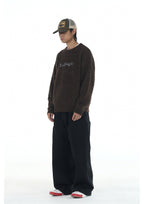 EVILKNIGHT(EK) Sweet Embroidered Custom Dyed Knit Sweater