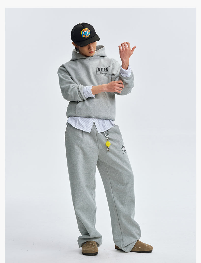 MEDM Embroidered Lettered Logo Hoodie & Sweatpants