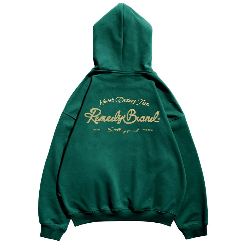 Remedy Metal Wax Seal Chain Embroidered Hoodie