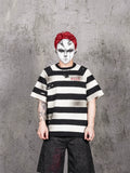 UNDERWATER Jailbird Dirty Dye Cut Distressed Stripe Tee