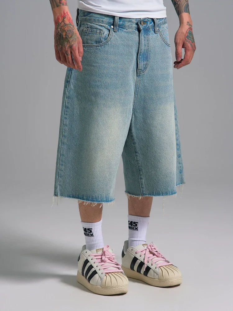 S45 Vintage Washed Denim Shorts