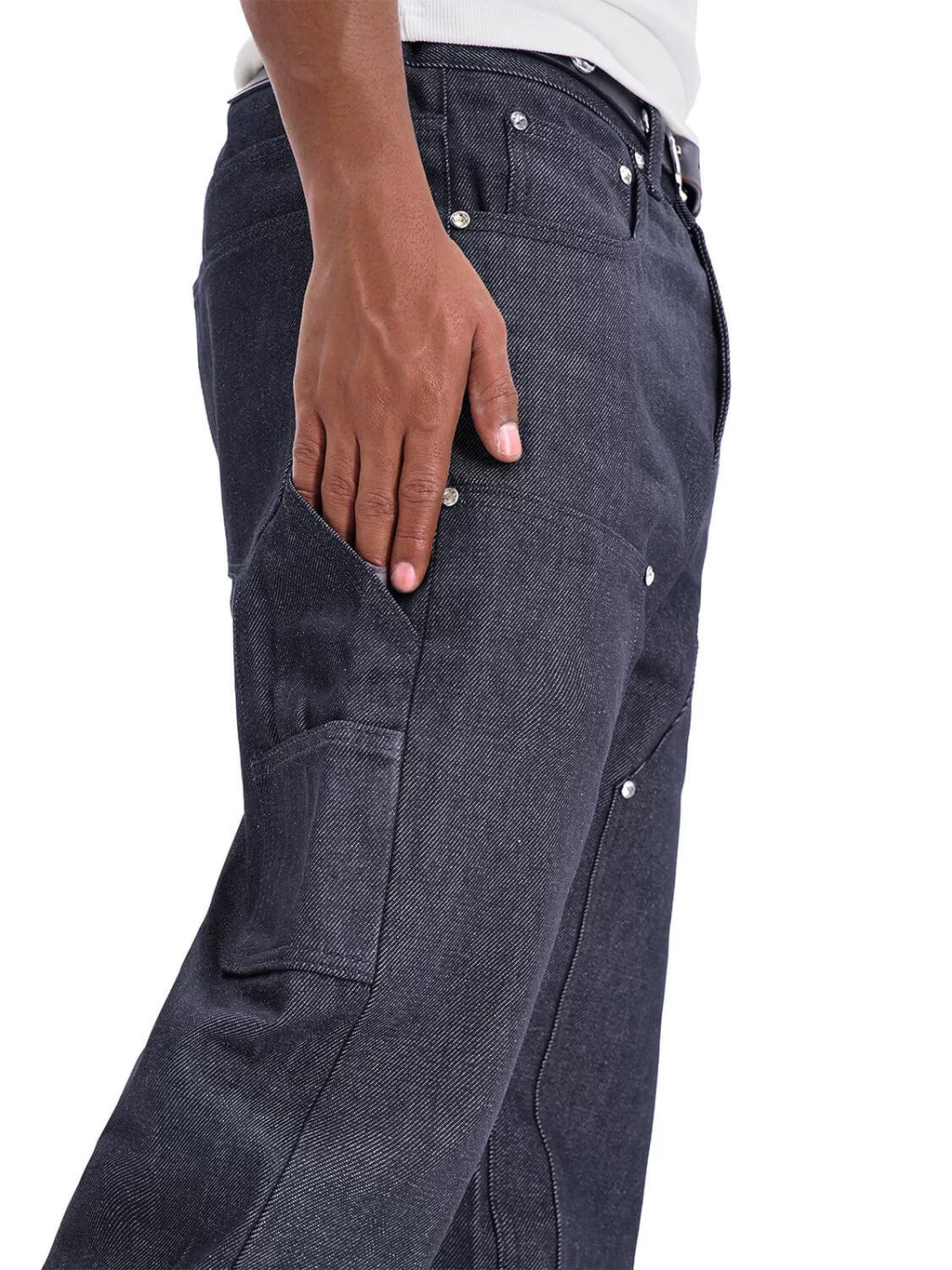F3F Select High Rise Baggy Double Knee Painter Jeans