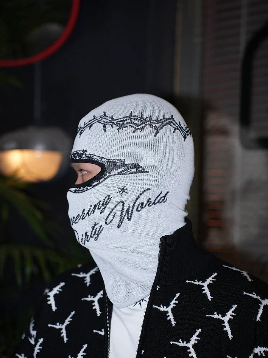 TGFCLUB x SNOWMAKER Crown of Thorns Knit Face Mask