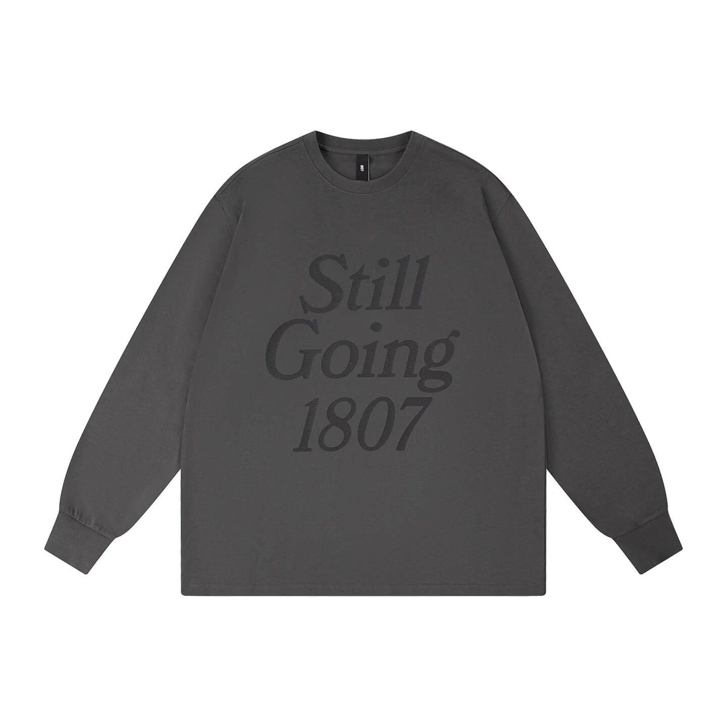 1807 STILLGOING Crackle Print Long Sleeve Tee