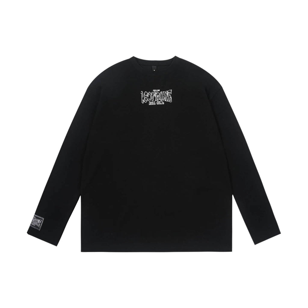 1807 BOXE Vintage Printed Quick Dry Long Sleeve Tee