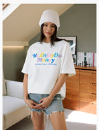 MEDM Multicolor Terry Embroidery Tee