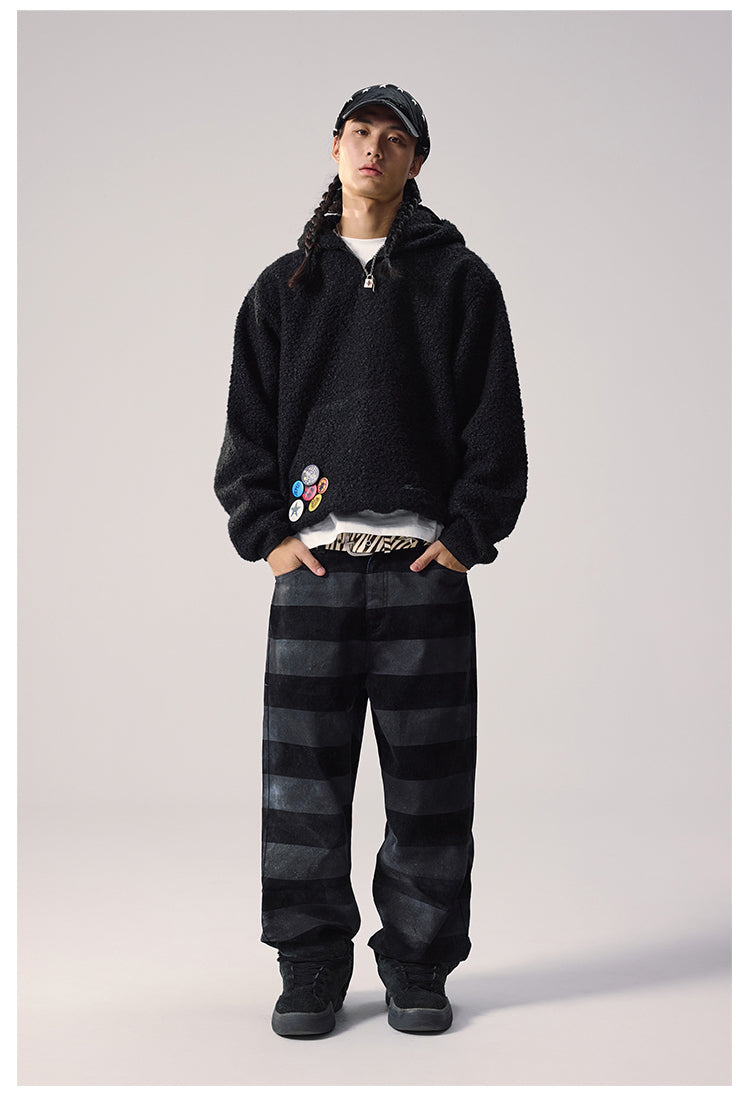 Remedy Sherpa Fleece Half Zip Hoodie