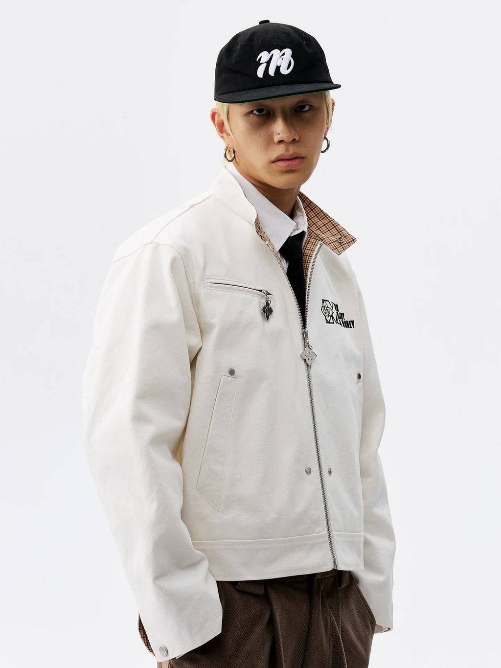 MEDM Plaid Lined Work Jacket