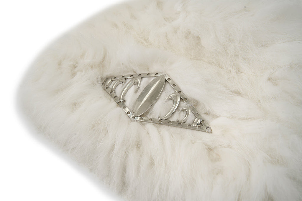 KARMANISTIC Metal Logo Fur Beanie