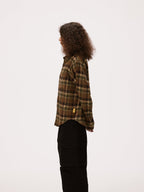 MHARF Classic Flannel Plaid Long Sleeve Shirt