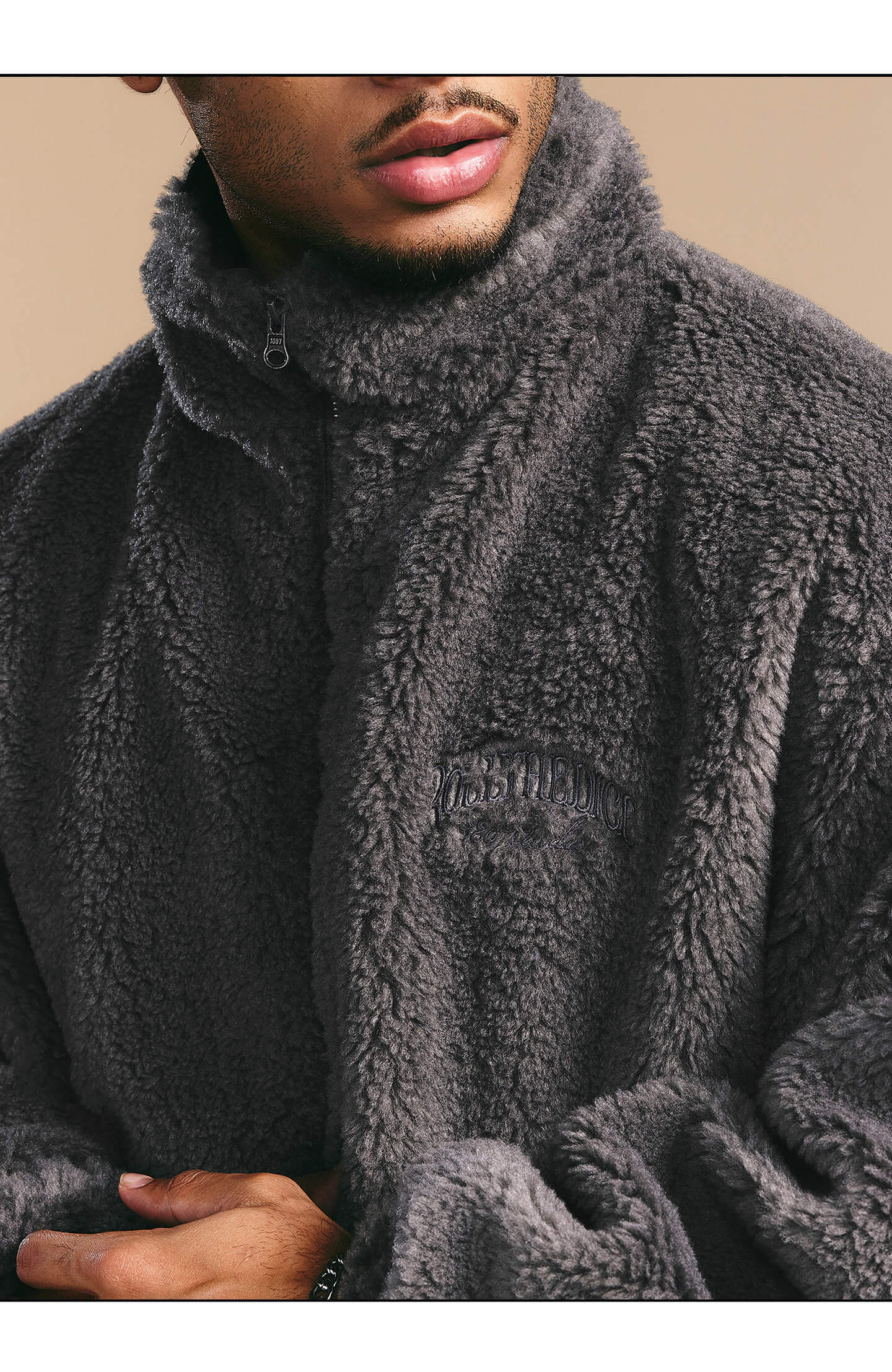 1807 ROLLTHEDICE Printed Sherpa Jacket