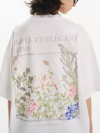 Harsh and Cruel Ink Illustration Floral Tee