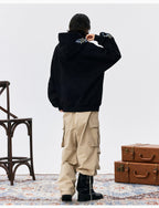 MEDM Ethnic Flower Embroidered Hoodie