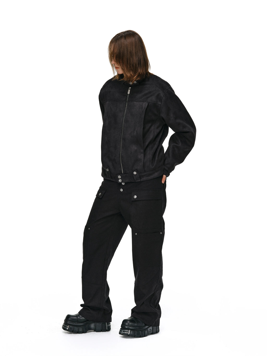 ANTIDOTE Brushed Suede Racing Jacket