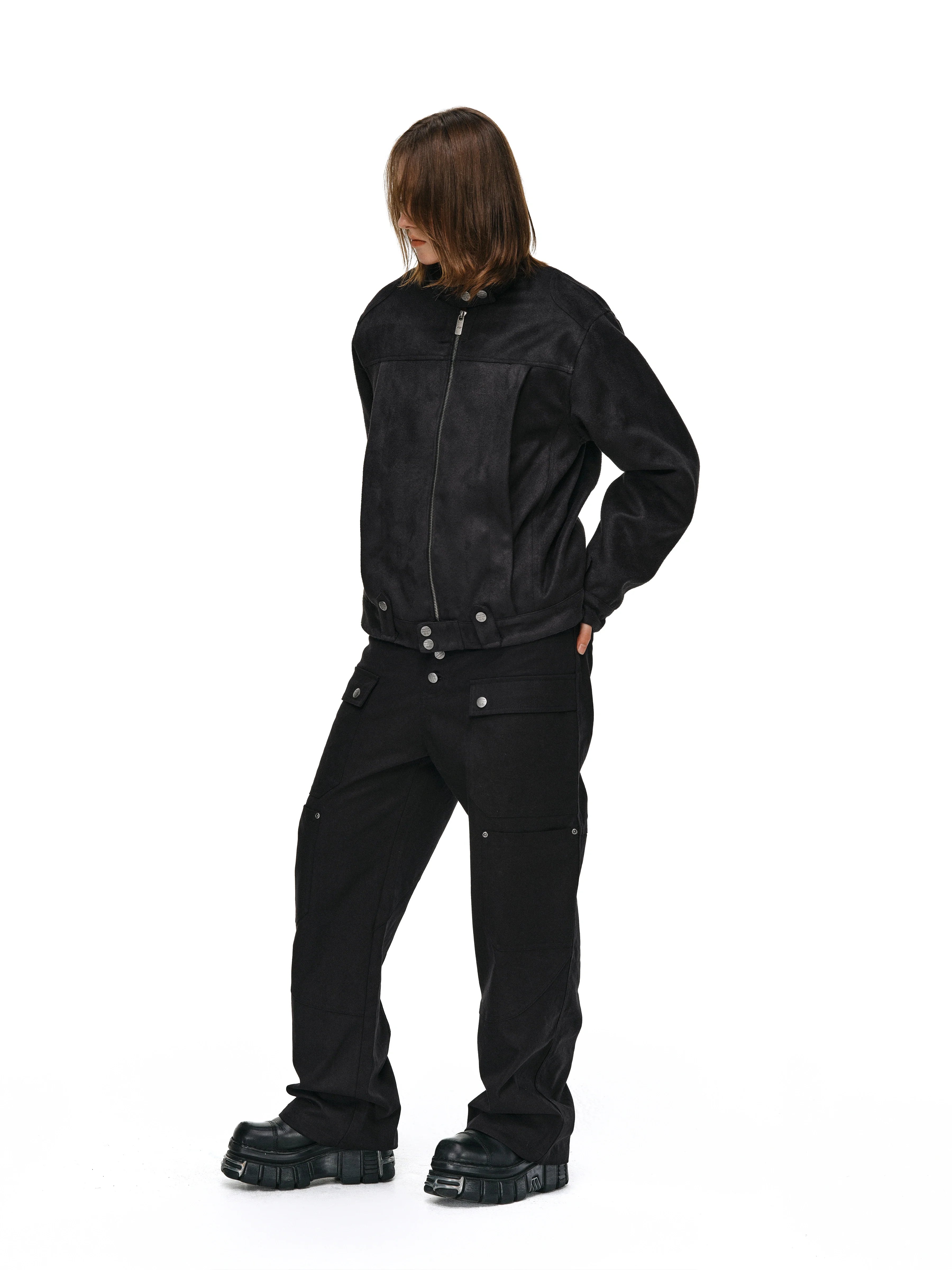 ANTIDOTE Brushed Suede Racing Jacket