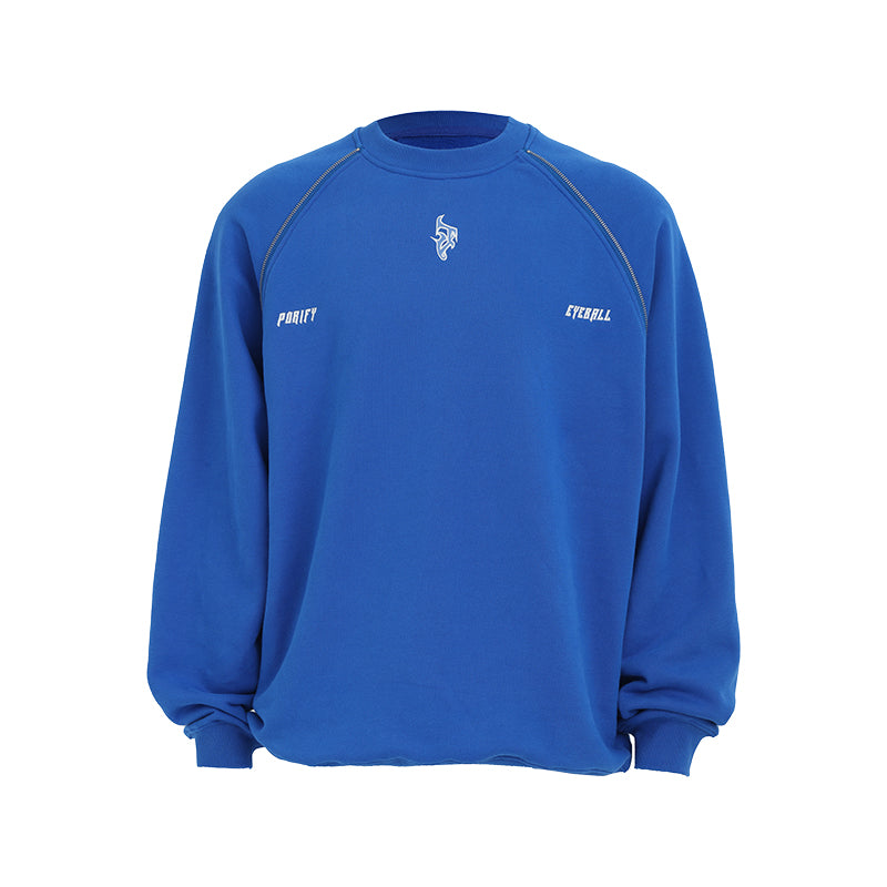 JHYQ Embroidered Logo Zipper Design Heavyweight Sweater