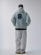 F2CE Racing Embroidered Vintage Washed Denim Jacket