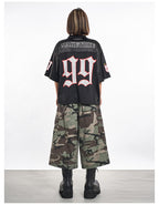 F3F Select Multi Pocket Camouflage Baggy Shorts