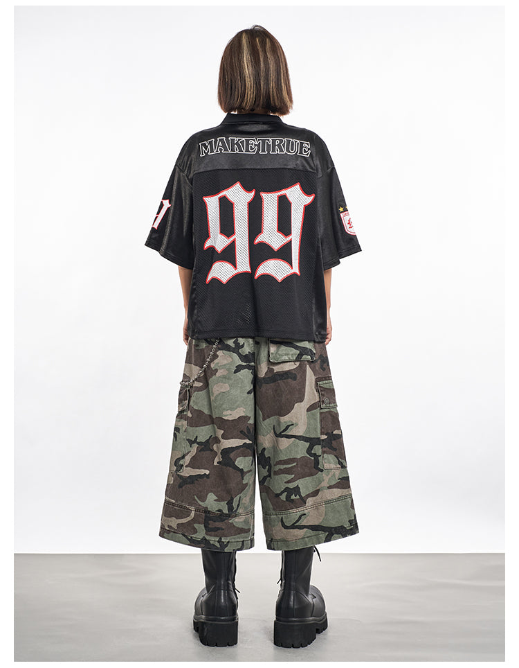 F3F Select Multi Pocket Camouflage Baggy Shorts