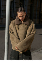 STEEPC Suede Shearling Jacket