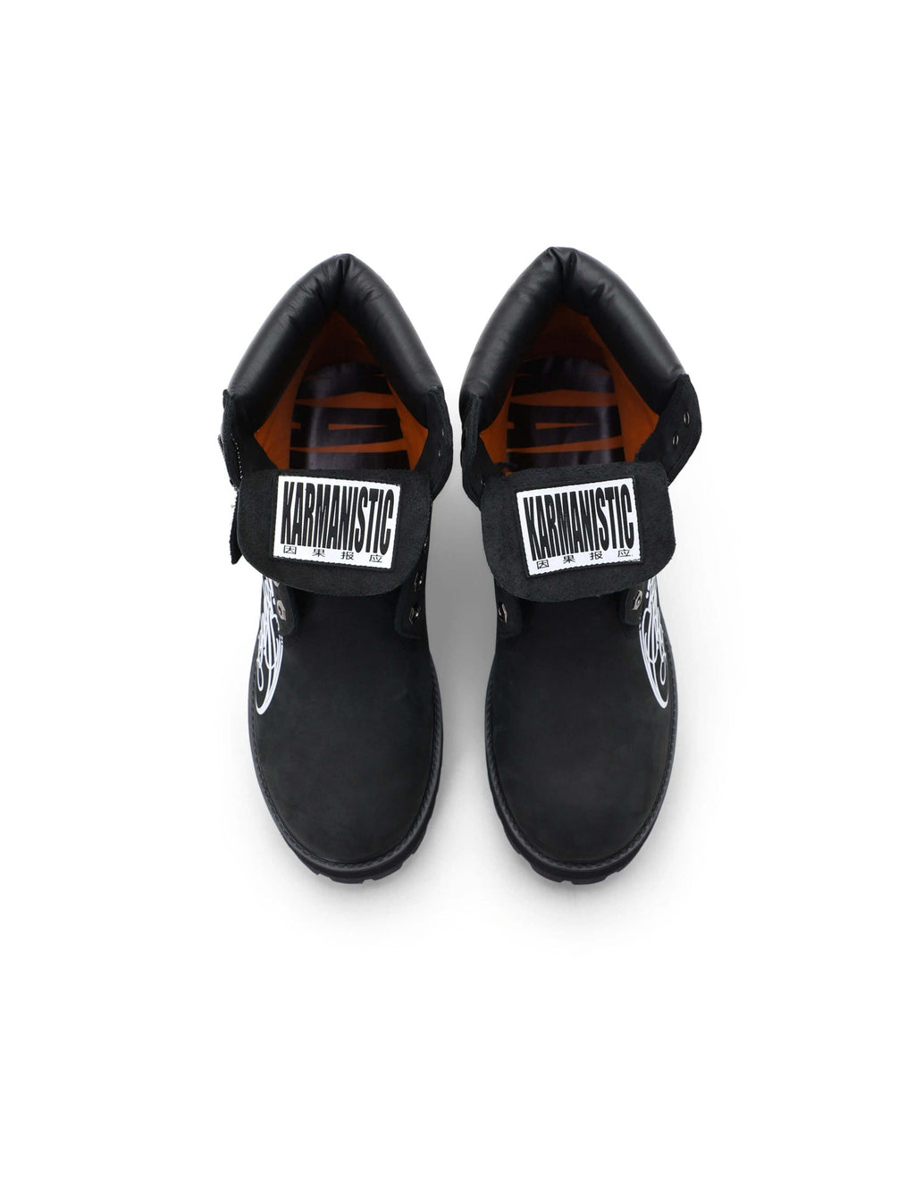KARMANISTIC Nubuck Leather Embroidered Work Boots