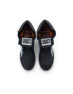 KARMANISTIC Nubuck Leather Embroidered Work Boots
