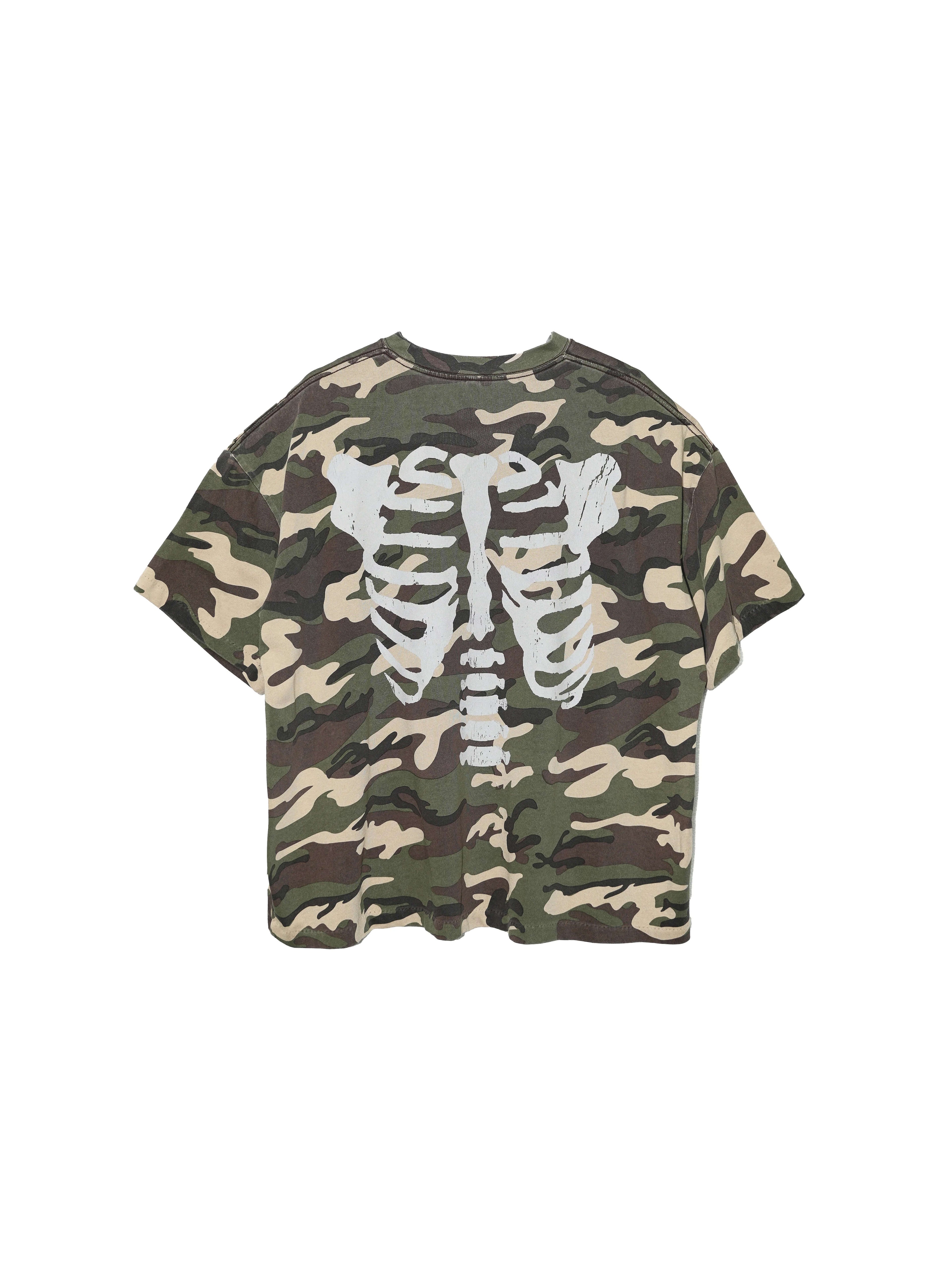 LIBERAFIT Vintage Poster and Skeleton Print Graphic Tee