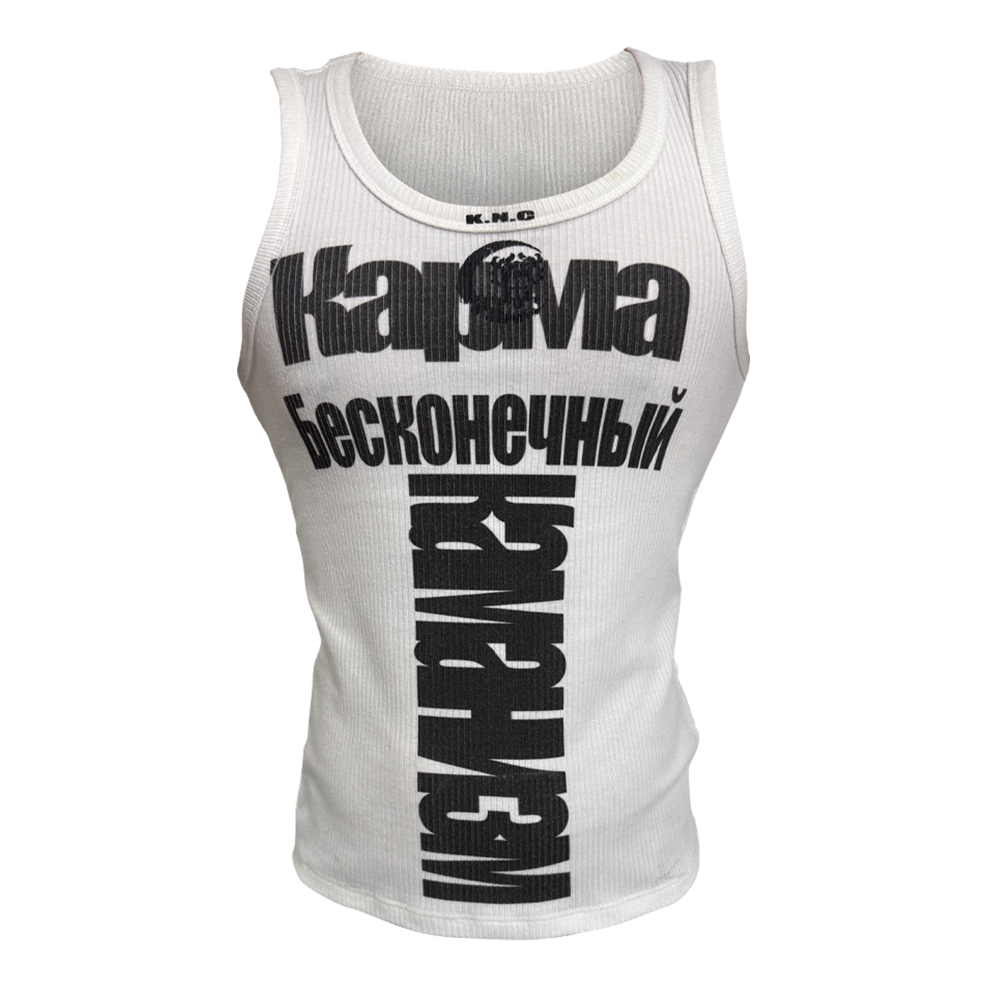 KARMANISTIC Logo Print Slim Tank Top