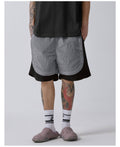 F2CE Metallic Nylon Patchwork Shorts