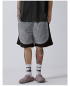 F2CE Metallic Nylon Patchwork Shorts