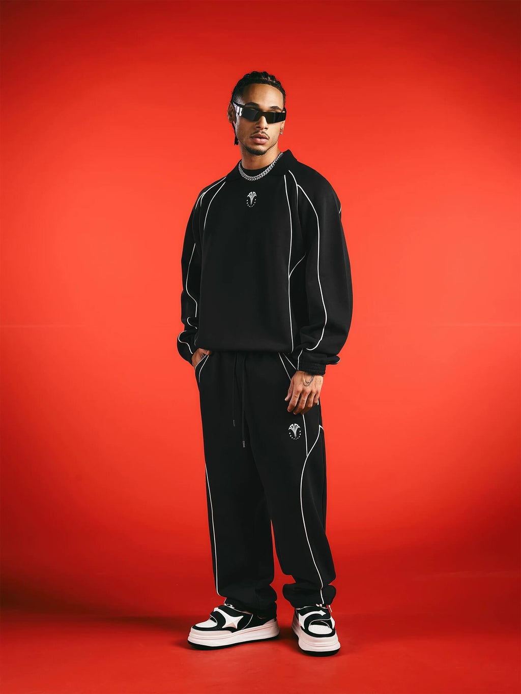 1807 HERE Line Pattern Sweatpants