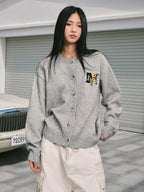 MEDM Floral Embroidered Knit Cardigan
