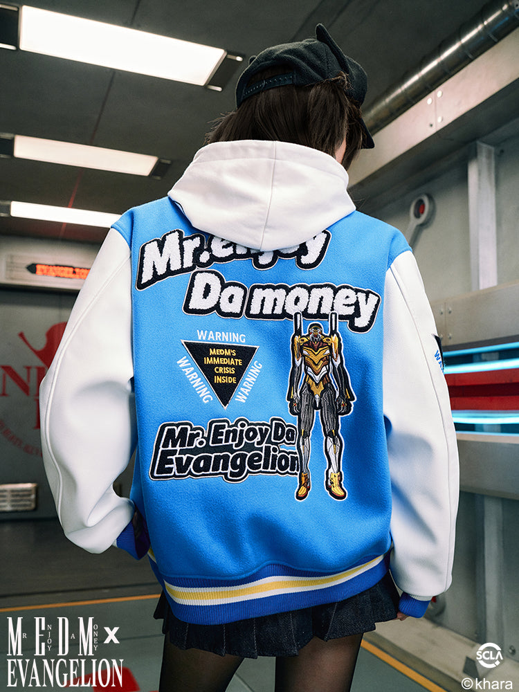 MEDM x EVA Unit-00, Unit-01, Mark.06 Leather Varsity Jacket