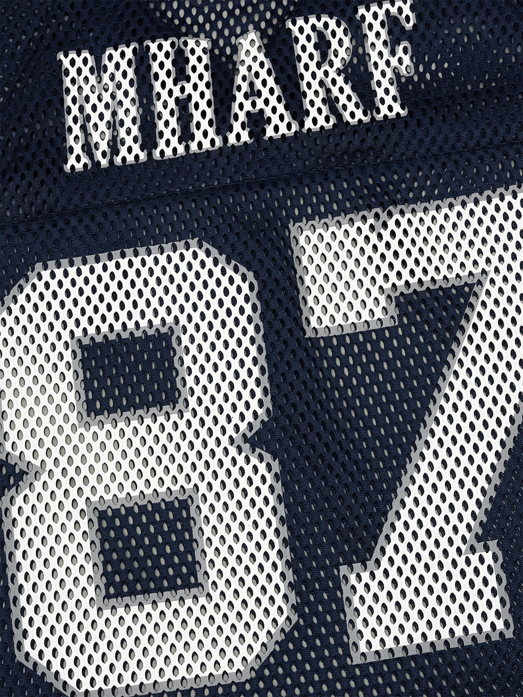 MHARF 87 Star Logo Vintage Mesh Uniform Hockey Jersey