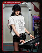 MEDM x EVA NEVER END Character Sketch Graphic Tee