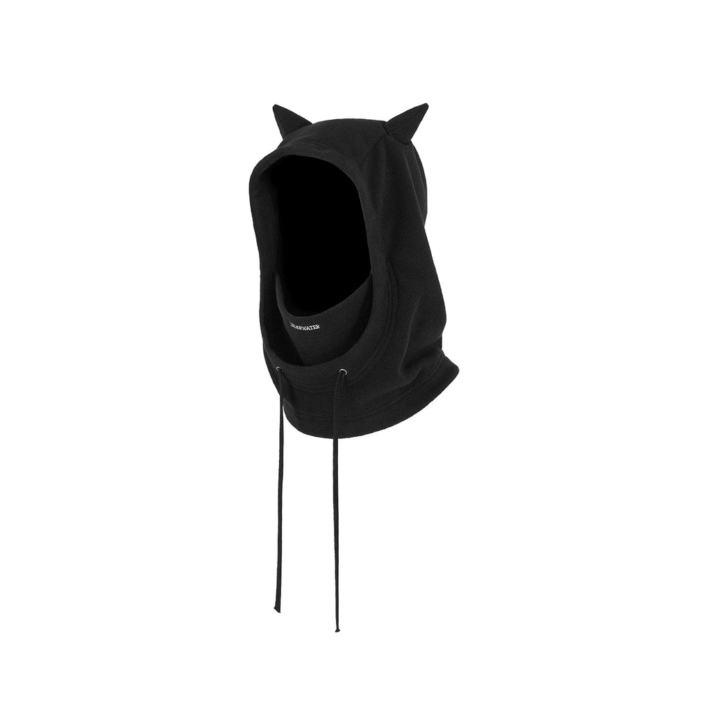 UNDERWATER Logo Embroidered Devil Horn Balaclava Hat