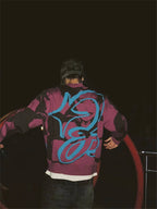 EVETS Purple Art Knit Sweater