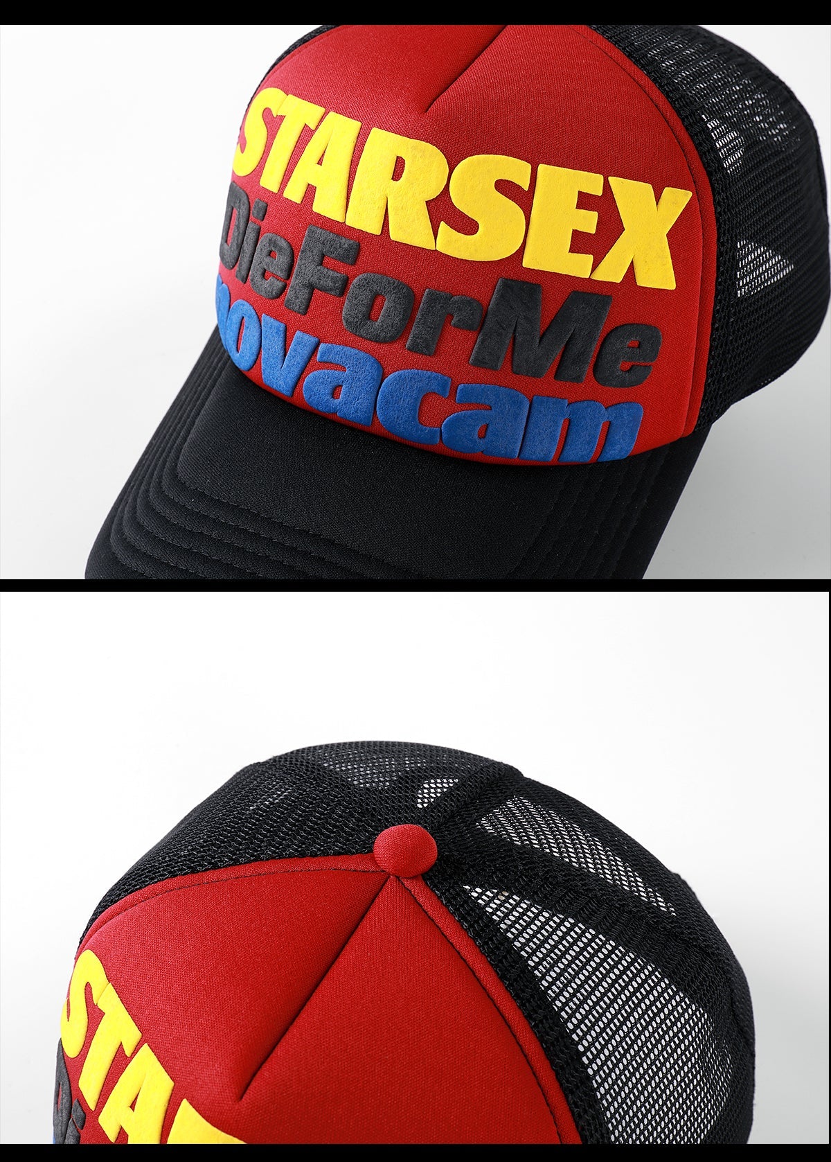 NOVACAM Foam Letter Print Trucker Hat