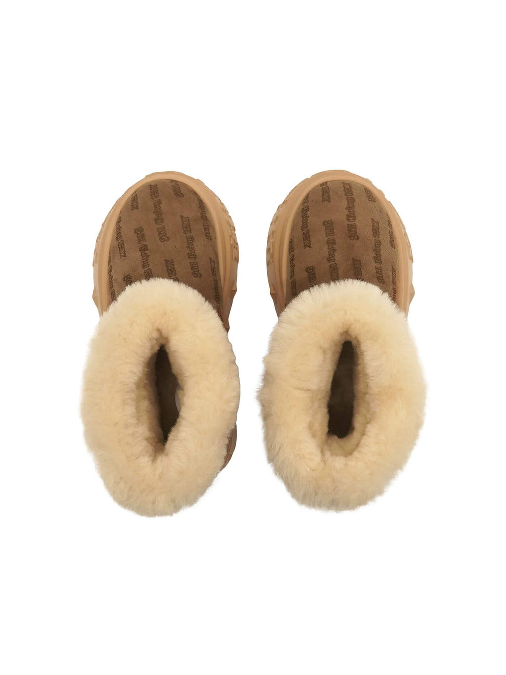 1807 INF-010 Gothic Chunky Platform Shearling Boots