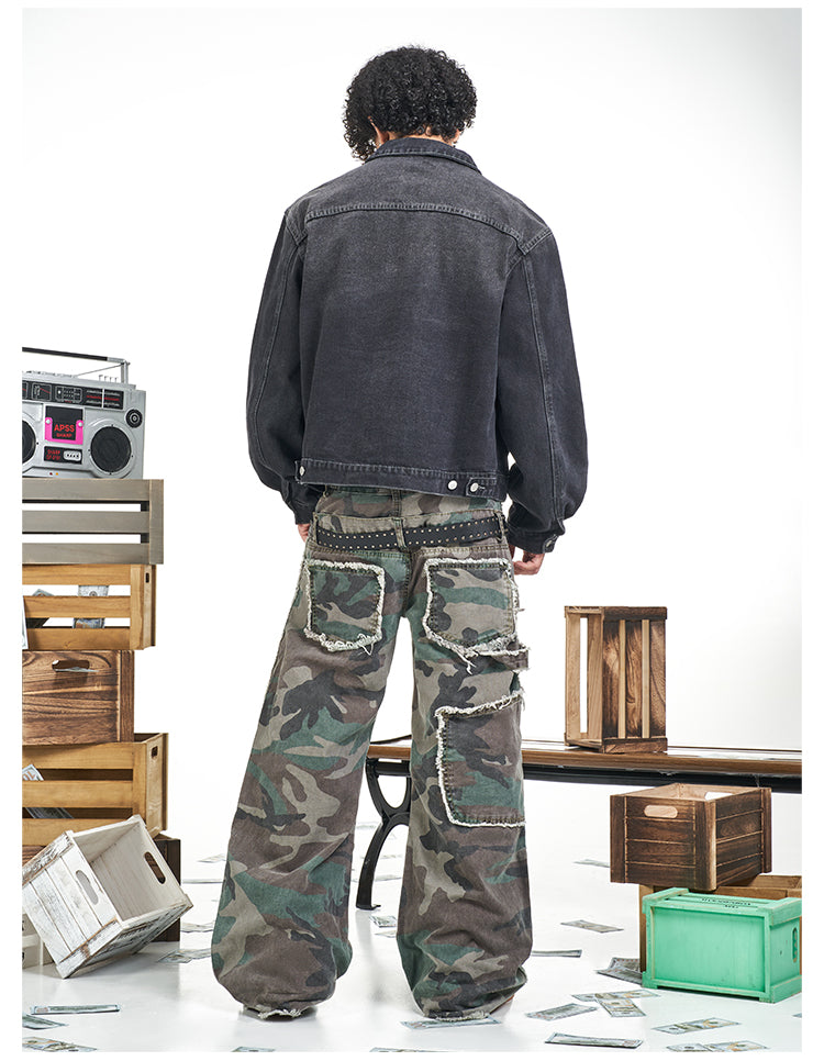 F3F Select Basic Washed Black Denim Jacket