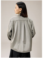 Remedy Silk Striped Long Sleeve Shirt
