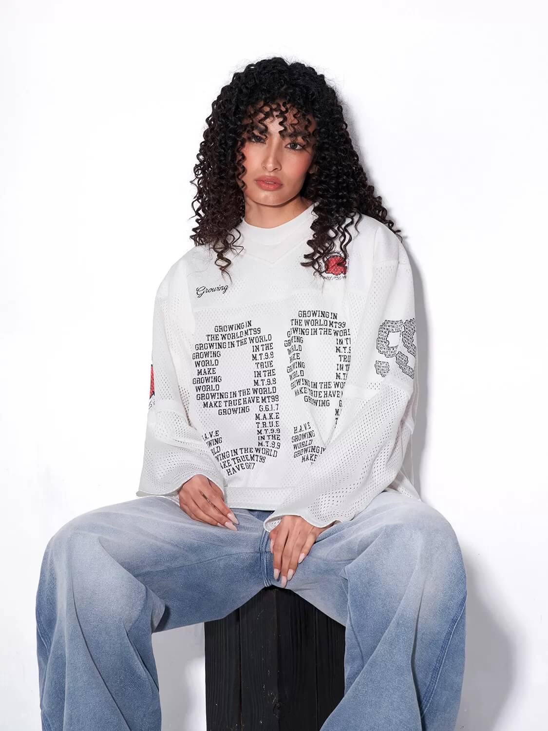 F3F Select 99 V Neck Mesh Long Sleeve Jersey