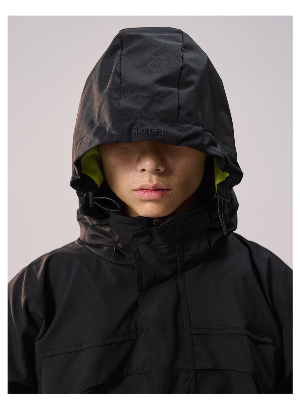 Remedy Backpack Design Hooded Windbreaker Jacket